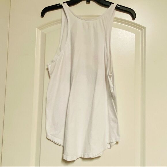 The Upside White Large Rainbow Logo Pride Oversized Workout Tank Top 8 M - Picture 5 of 9